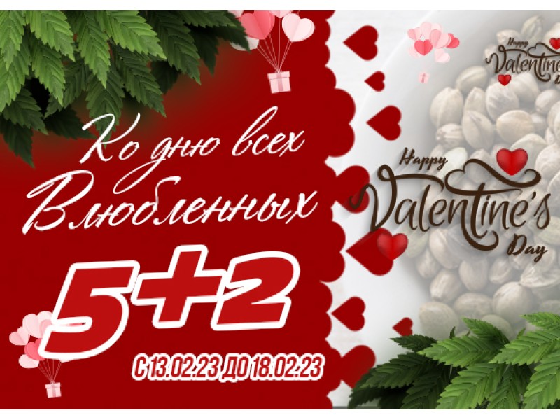 GanjaSeeds: День Святого Валентина – «5+2»